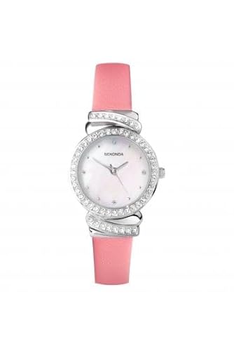 Sekonda Orologio Da Donna Con Cinturino In Pelle 2271, Rosa, Vestito