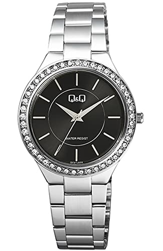 Q&Q Qc21J202Y Orologio Da Polso Da Donna, Argento, Orologio Da Donna, Argento, Orologio Da Donna