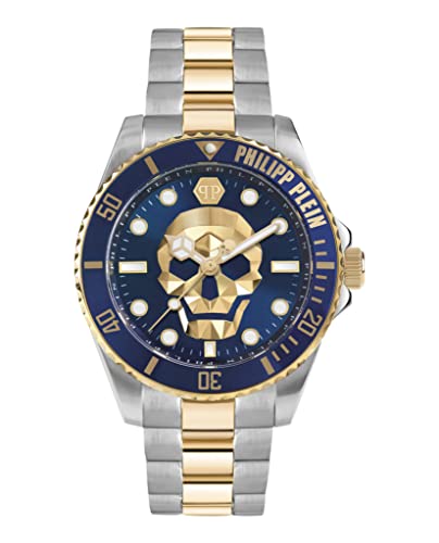 Philipp Plein Orologio Analogico Al Quarzo Uomo Con Cinturino In Acciaio Inossidabile 7630615119298