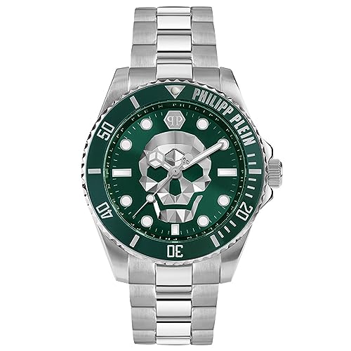Philipp Plein Orologio Analogico Al Quarzo Uomo Con Cinturino In Acciaio Inossidabile Pwoaa0622