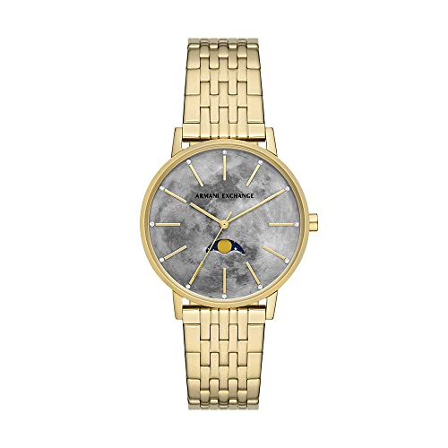 Armani Exchange Orologio Da Donna, Quarzo/Multifunzione, Cassa In Acciaio Inossidabile Da 36 Mm Con Bracciale In Acciaio Inossidabile, Ax5586