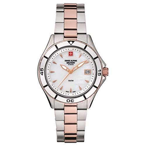 Swiss Alpine Military 7740.1 - Orologio Analogico Al Quarzo, Da Donna, In Acciaio Inox