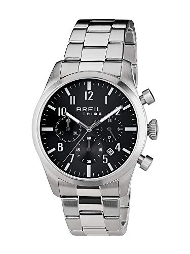 Breil Orologio Collezione Classic Elegance Quadrante Mono-Colore Movimento Chrono Quarzo E Bracciale Acciaio Per Uomo