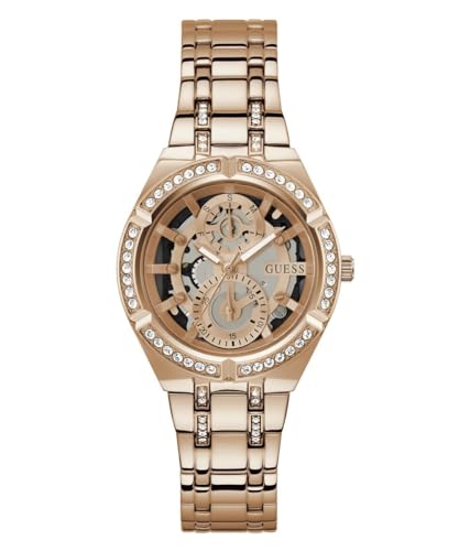 Guess Orologio Analogico Al Quarzo Donna Con Cinturino In Acciaio Inossidabile Gw0604L3