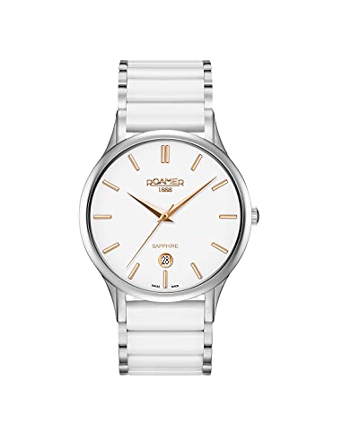 Roamer Orologio Analogico Al Quarzo Uomo Con Cinturino In Acciaio Inossidabile 657833 40 25 60