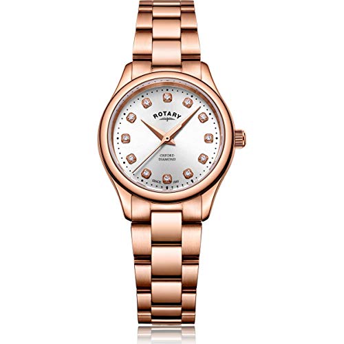 Rotary | Donne | Oxford | Set Di Diamanti | Bracciale Tono Oro Rosa | Lb05096/02/D