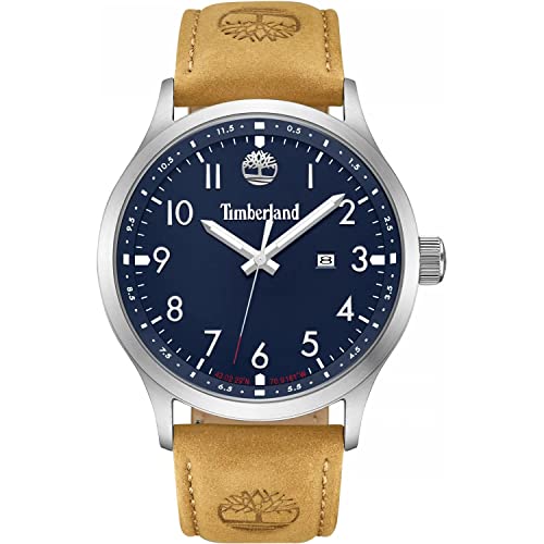 Timberland Orologio Analogico Al Quarzo Unisex-Adulto Con Cinturino In Pelle Tdouf0000305
