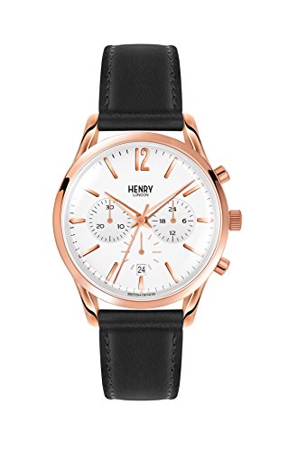 Henry London Orologio Cronografo Quarzo Unisex Con Cinturino In Pelle Hl39-Cs-0036