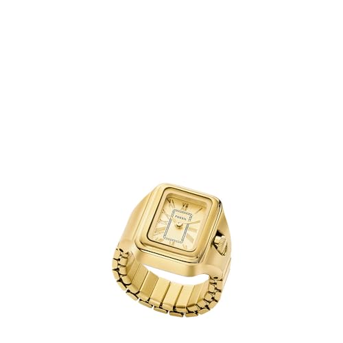 Fossil Orologio Ad Anello Raquel Da Donna A Due Sfere In Acciaio, Oro, Es5343