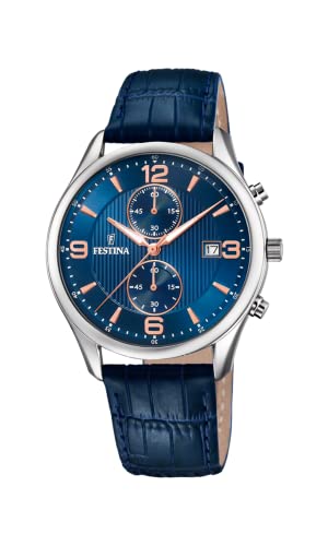 Festina Orologio Cronografo Quarzo Uomo Con Cinturino In Pelle F6855/6