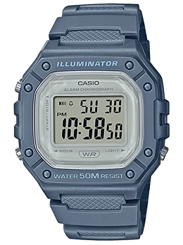 Casio Reloj Digital Collection Men W-218Hc-2Avef 44Mm Azul