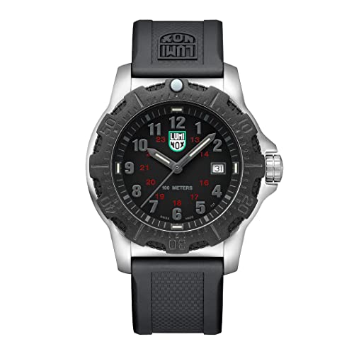 Luminox G Collection Manta Ray Steel X2.2145 Orologio Da Uomo 45Mm - Orologio Militare Con Funzione Data Nera Resistente All'Acqua 100M, Nero