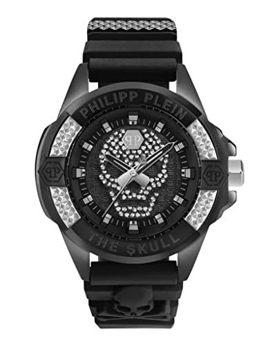 Philipp Plein Orologio Analogico Al Quarzo Uomo Con Cinturino In Silicone Pwaaa1421