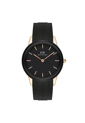 Daniel Wellington Orologio Iconic Motion Da Donna, 32Mm Gomma Oro Rosato Orologio Donna