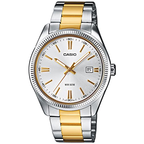 Casio Orologio Analogico Al Quarzo Donna Con Cinturino In Acciaio Inossidabile Ltp-1302Psg-7Avef