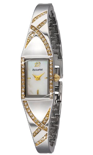 Accurist Orologio Da Polso, Analogico, Donna, Altro, Argento/Oro