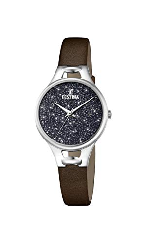 Festina Orologio Analogico Quarzo Da Donna Con Cinturino In Pelle F20334/3