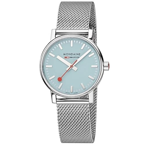 Mondaine Orologio Analogico Al Quarzo Donna Con Cinturino In Acciaio Inossidabile Mse.35140.Sm