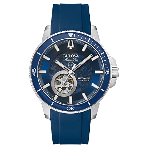 Bulova Orologio Analogico Automatico Uomo Con Cinturino In Silicone 96A303