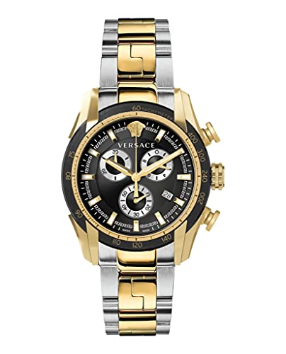 Versace Orologio Analogico Al Quarzo Uomo Con Cinturino In Acciaio Inox Ve2I00421
