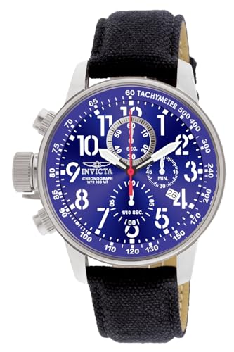 Invicta I-Force - Orologio Da Uomo In Acciaio Inossidabile Con Movimento Al Quarzo - 46 Mm, Argento/Blu