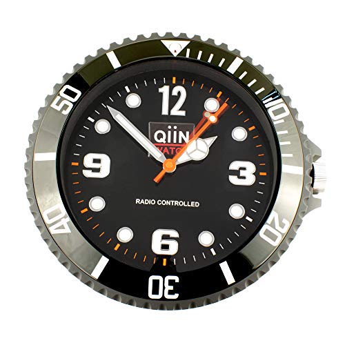Qiin Orologio Acetato Nero Unisex - Uomo E Donna, Nero, Large, Nero, Large