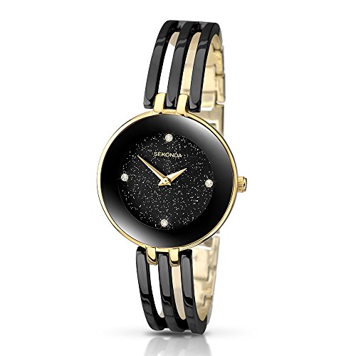 Sekonda Orologio Da Polso, Donna, Nero/Oro
