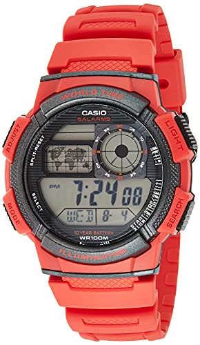 Casio Orologio Digitale Al Quarzo Giapponese Uomo Con Cinturino In Plastica Ae-1000W-4A