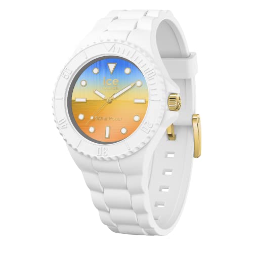 Ice-Watch - Ice Generation Solar Sunrise - Orologio Bianco Da Donna Con Cinturino In Silicone - 020391 (Medium)