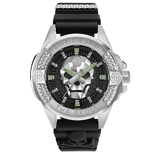 Philipp Plein Orologio Analogico Al Quarzo Uomo Con Cinturino In Silicone Pwaaa0121