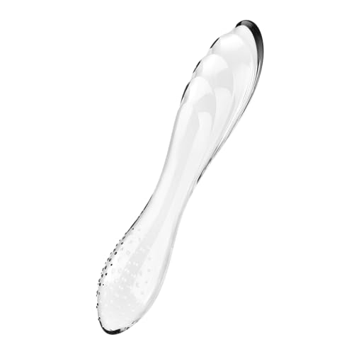 Satisfyer Dazzling Crystal 1 | 22 Cm | Dildo Per Il Punto G | Dildo In Vetro | Vetro Borosilicato | Struttura Con Protuberanze Per Una Maggiore Stimol
