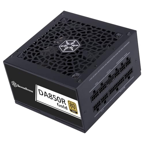 Silverstone Technology Sst-Da850R-Gma (Schwarz, 1X 12-Pin Atx3.0, 4X Pcie, Kabel-Management, 850 Watt)
