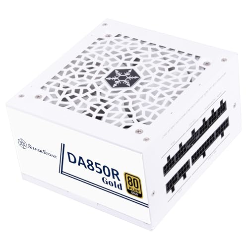 Silverstone Technology Sst-Da850R-Gma-Www (Weiß, 1X 12-Pin Atx3.0, 4X Pcie, Kabel-Management, 850 Watt)