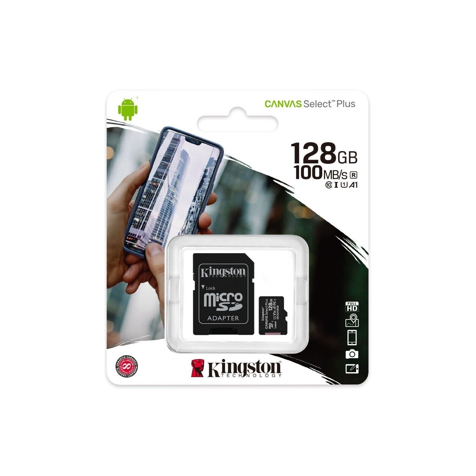 Scheda MicroSD Canvas Select Plus 128GB CLASSE 10 Kingston