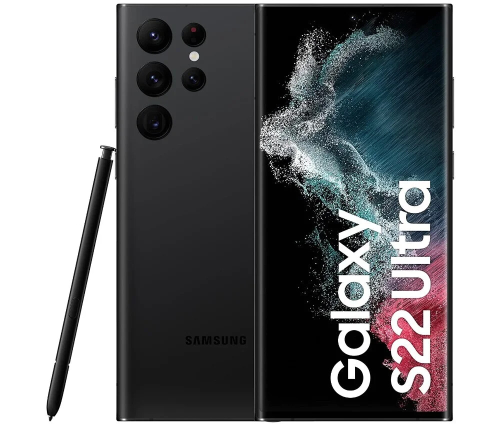 Aglow.it Samsung S22 Ultra 5G 12+256gb Black Phantom, Galaxy Smartphone Android,
