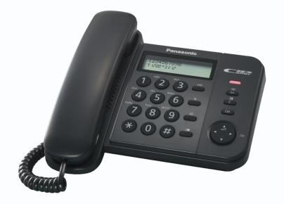 Panasonic Ts580ex1b Telefono Bca Nero Kx-Ts580ex1b
