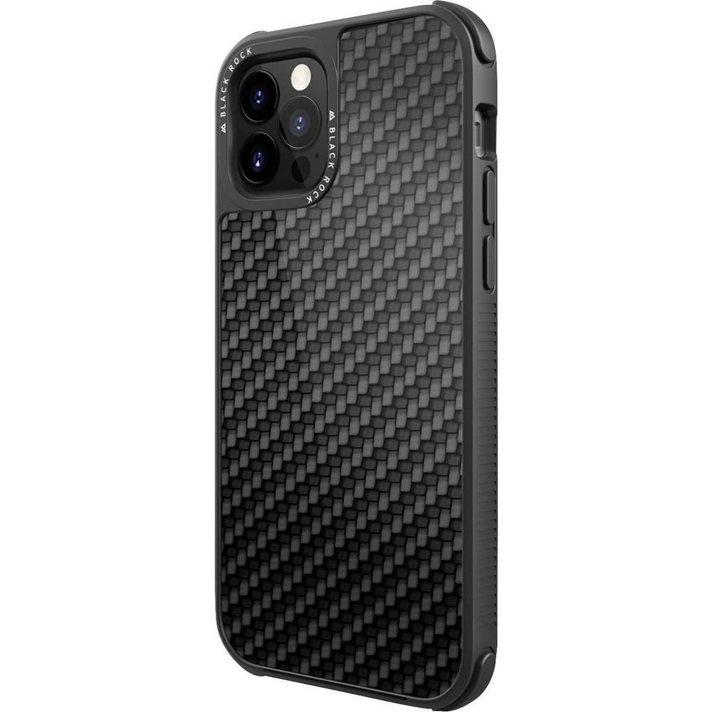 Black Rock Robust Real Carbon Backcover per cellulare Apple iPhone 12, iPhone