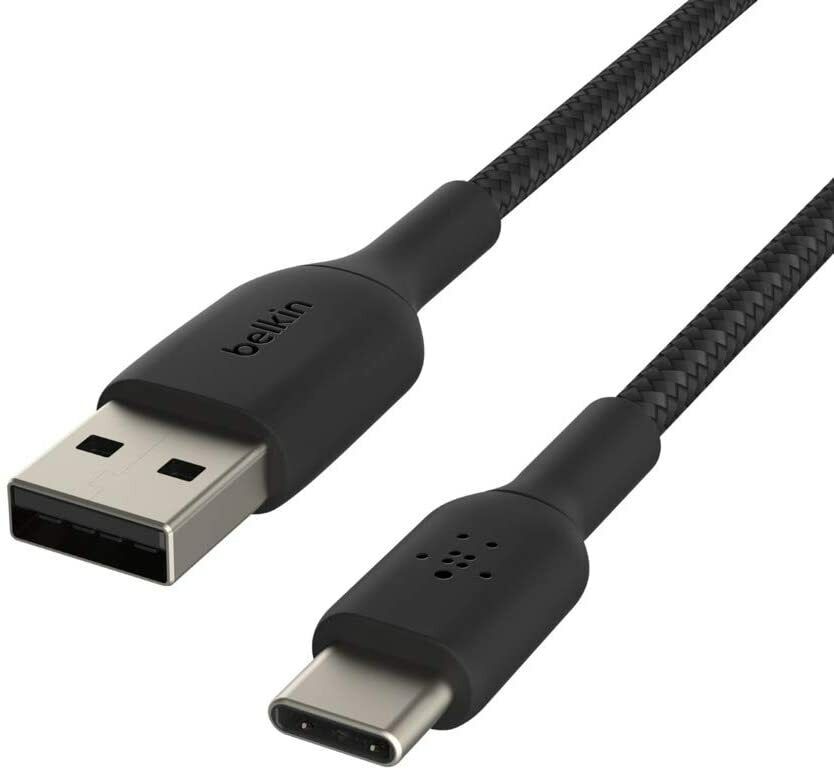 Belkin Boost Charge Braided USB-C Cable 15 cm, Black