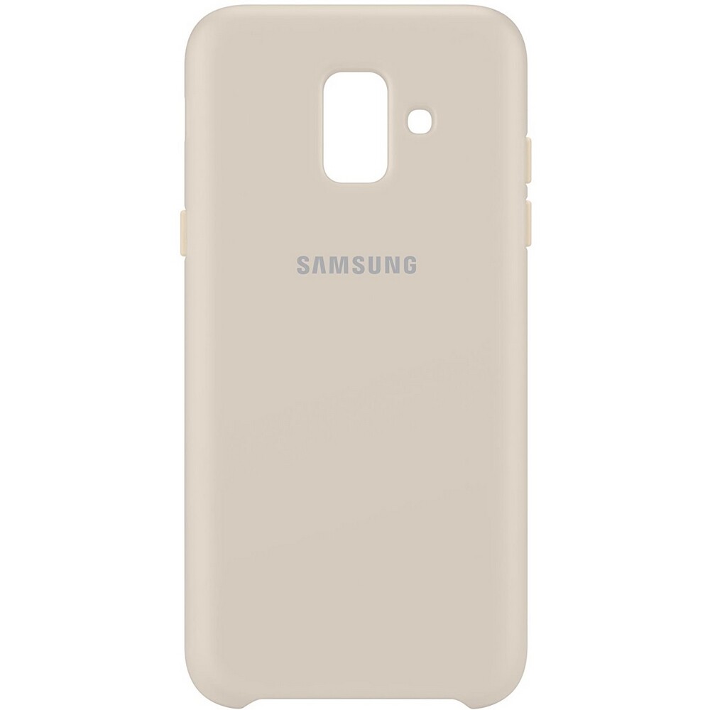 Samsung Custodia Originale Dual Layer Back Cover Case GALAXY A6 2018 A600F oro