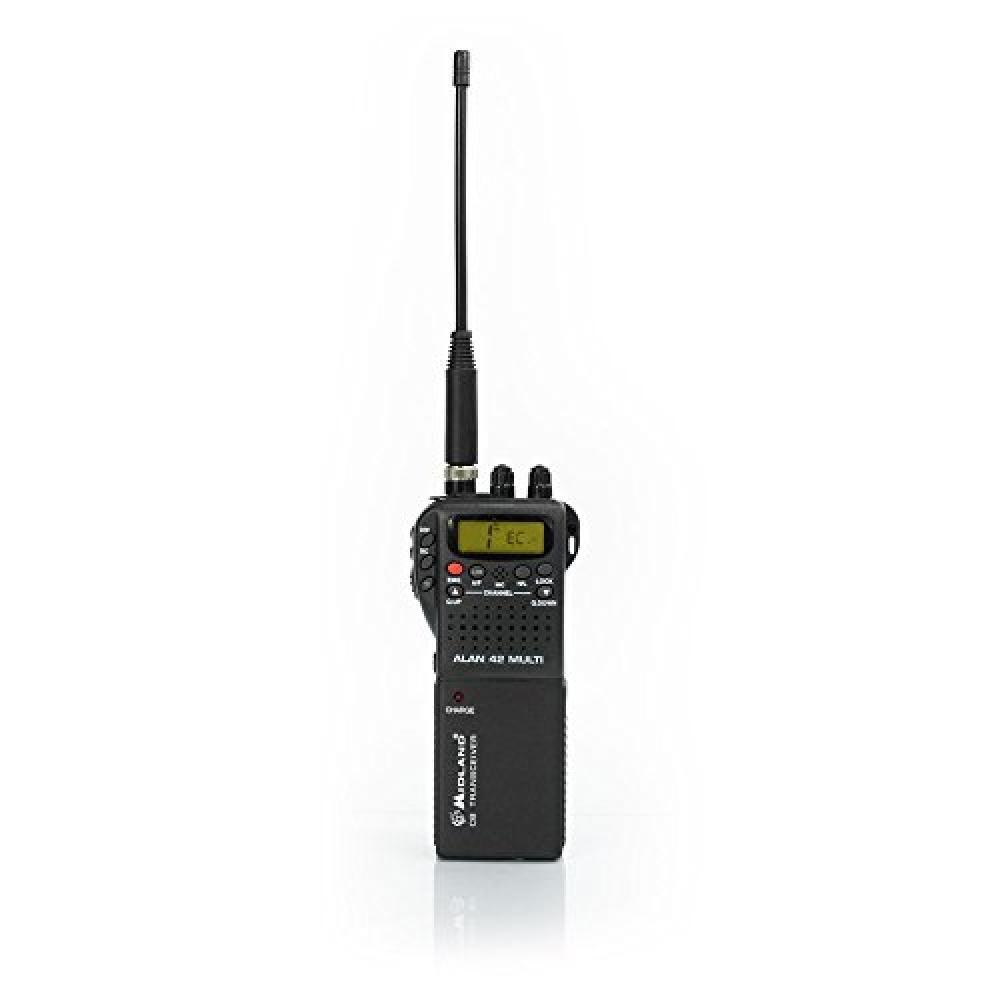 Midland Radio CB Alan 42 Plus Multi AM/FM Portatile, 27 Mhz, Baracchino Ricetras