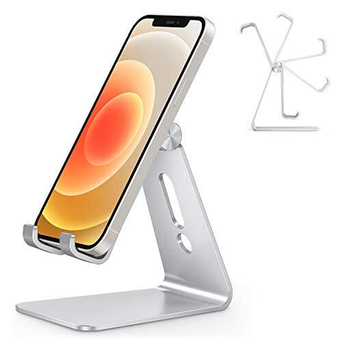 OMOTON Supporto Regolabile Telefono, Porta Cellulare da Scrivania, Stand, (u0z)