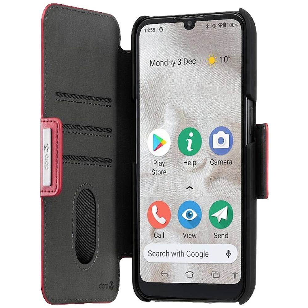 doro Wallet Case Custodia Doro 8100 Rosso