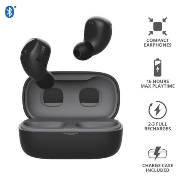 NIKA COMPACT BLUETOOTH EARPHONES TRUSTS (A/N 2355) nuove