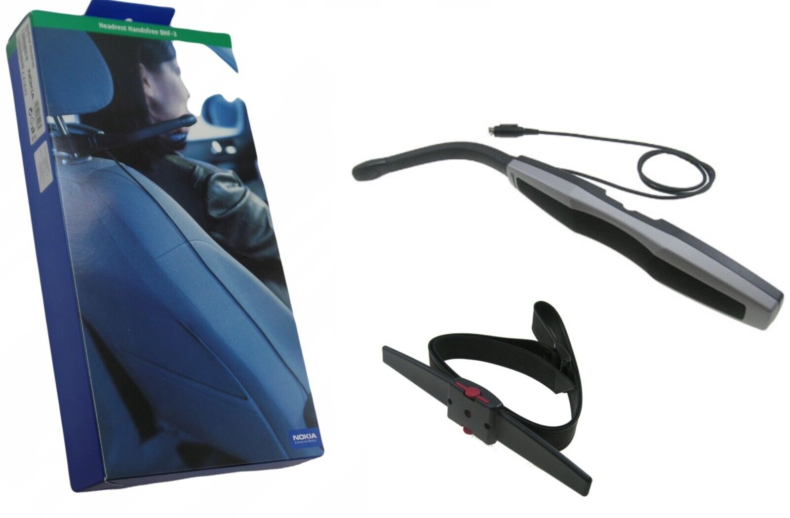 Nokia Kit Bluetooth Vivavoce per Poggiatesta Auto BHF-3 Headrest Hands Free