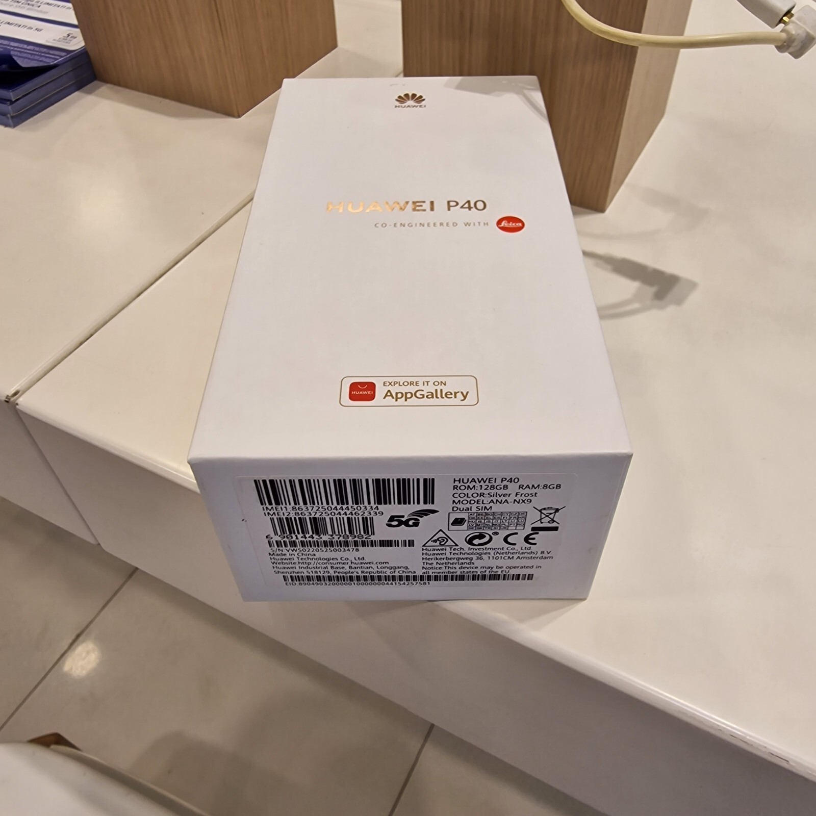 Huawei P40 ANA-NX9 - 128GB - silver frost (TIM) (Dual SIM)