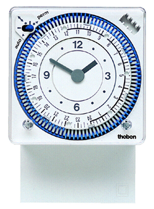 INTERRUTTORE TEMPO ORARIO 72X72 24H SEGM. 1 CANALE - THEBEN SUL189S
