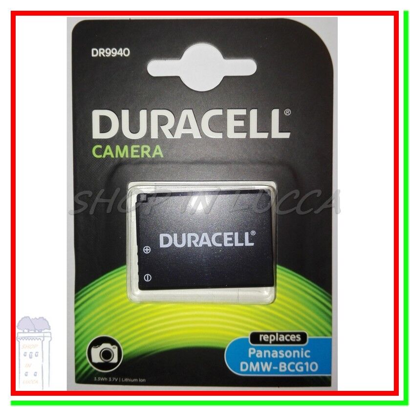 Batteria Ricaricabile DURACELL DR9940 = DMW-BCG10 x Lumix DMC-TZ65 ZX3 ZR3 ZS19