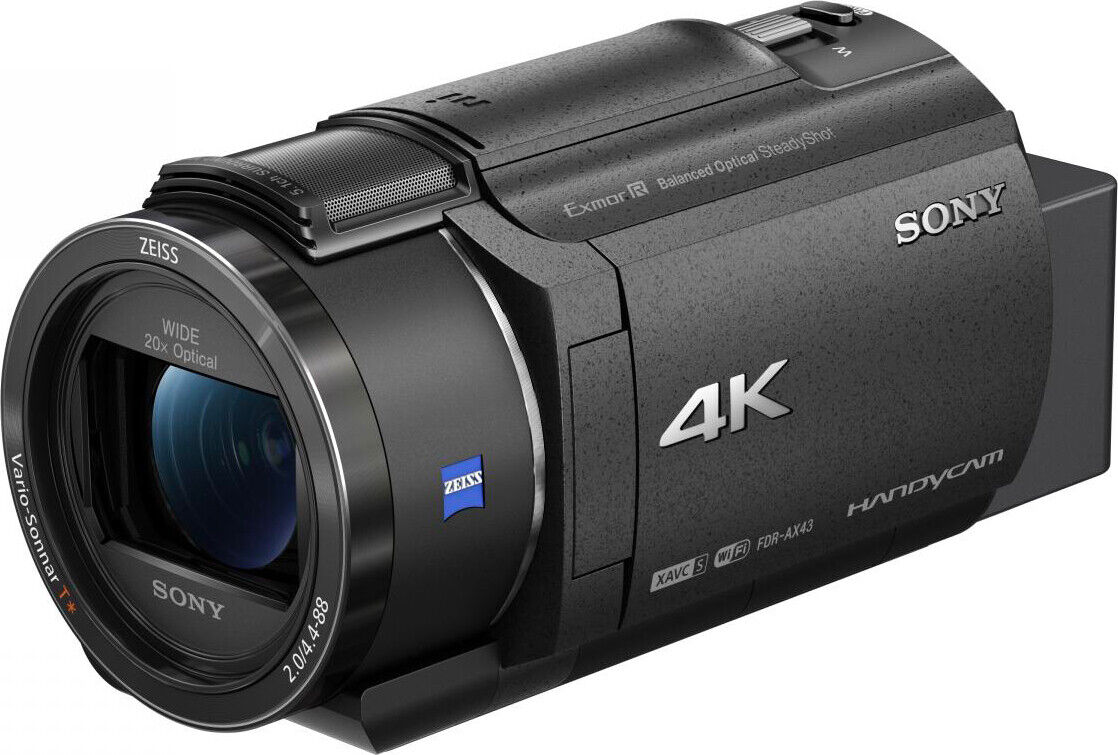 Videocamera Digitale 4K UHD CMOS 3" Zoom 20x Nero FDR-AX43 Sony Handycam 4K