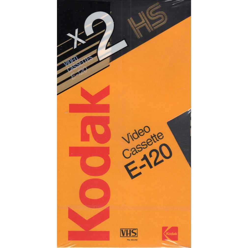 KODAK VHS 2 Videocassette E-120