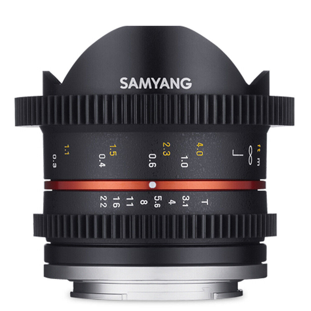 Obiettivo Samyang 8mm T3.1 Cine per Fuji X